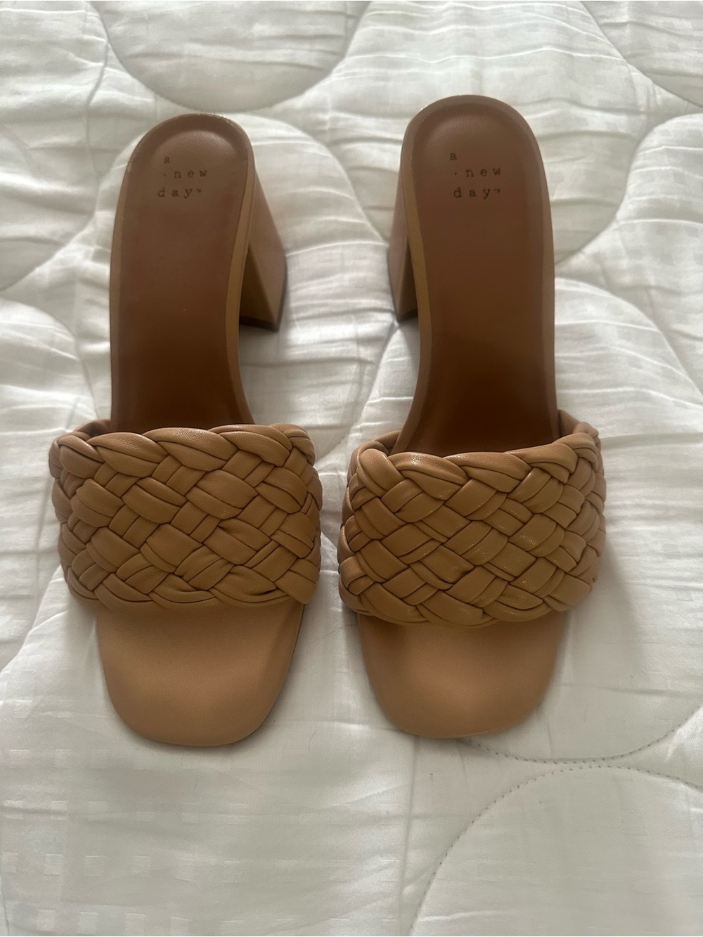 a new day Braided Slide Mules — Tan